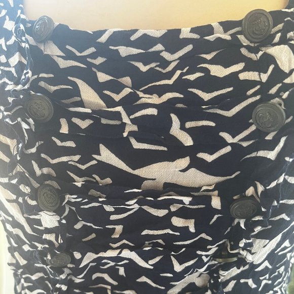 Blue top short sleeve seagull pattern - Picture 3 of 4